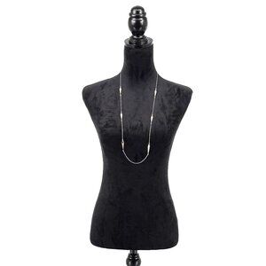 Landau Gold Obelisk CZ Accented Necklace